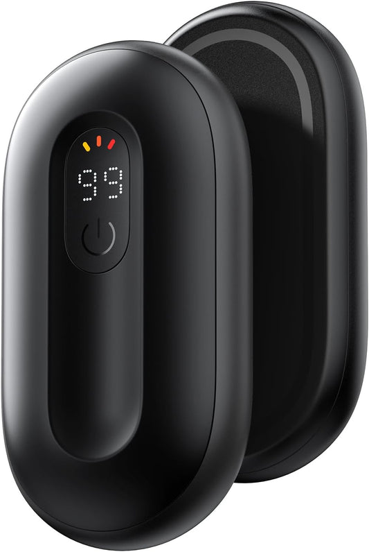 Hand Warmers Rechargeable 2 Pack, Magnetic Electric Hand Warmer with Digital Display, Reusable Handwarmers Heat up to 140℉, Portable Pocket Heater Warm Gift for Outdoors, Camping, Hunting